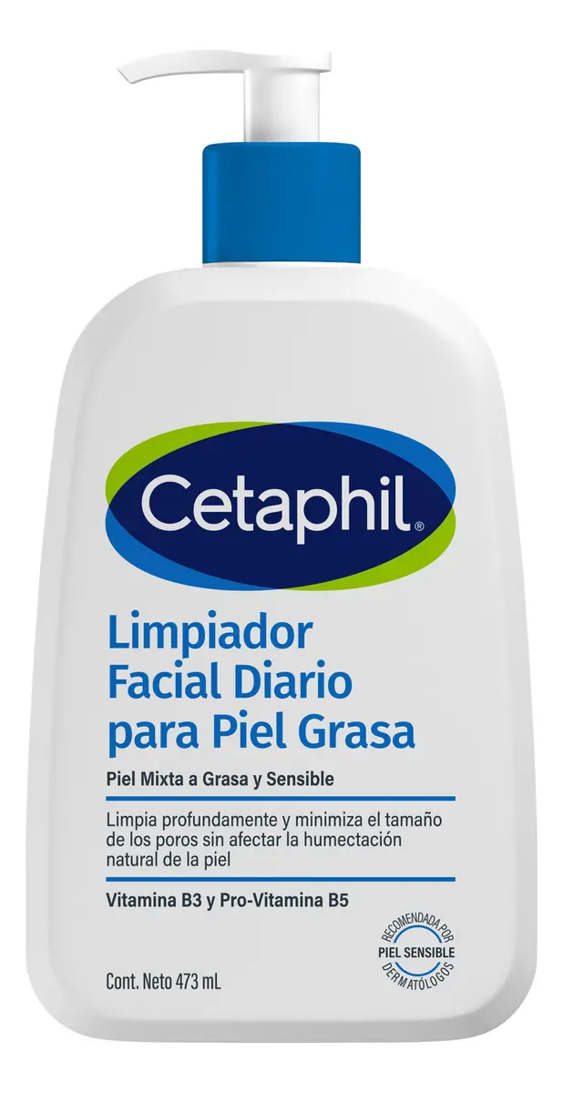 Cetaphil Limpiador Facial Diario Piel Grasa y Sensible 473ml