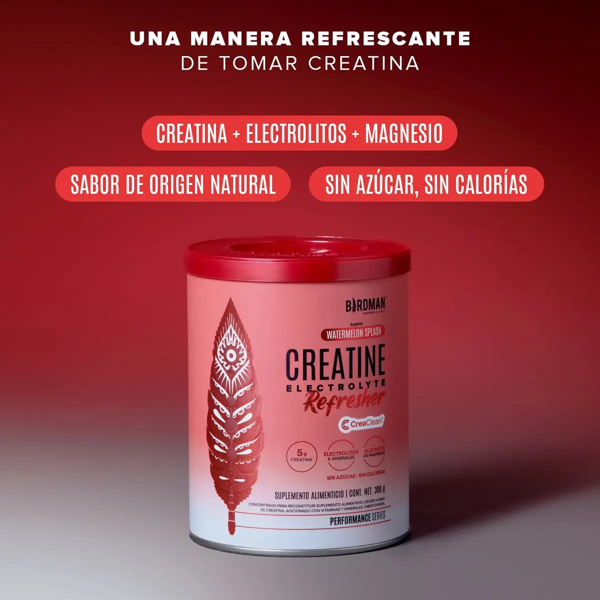 Birdman Creatine Refresher | Creatina Monohidratada con Electrolitos, Magnesio y Vitaminas