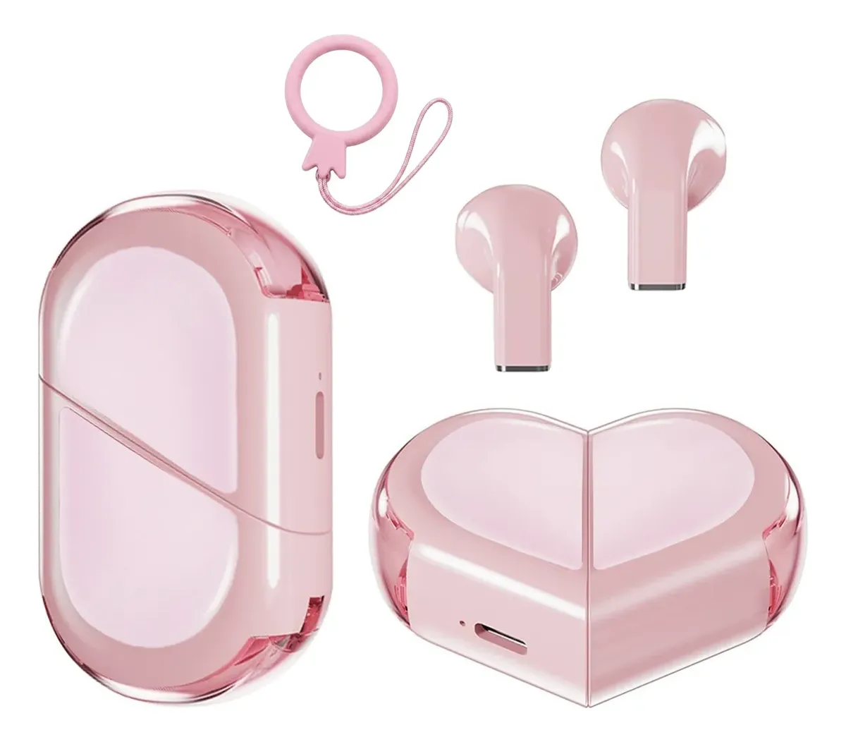 Audífonos Inalámbricos Bluetooth 5.3 Forma De Corazón Regalo