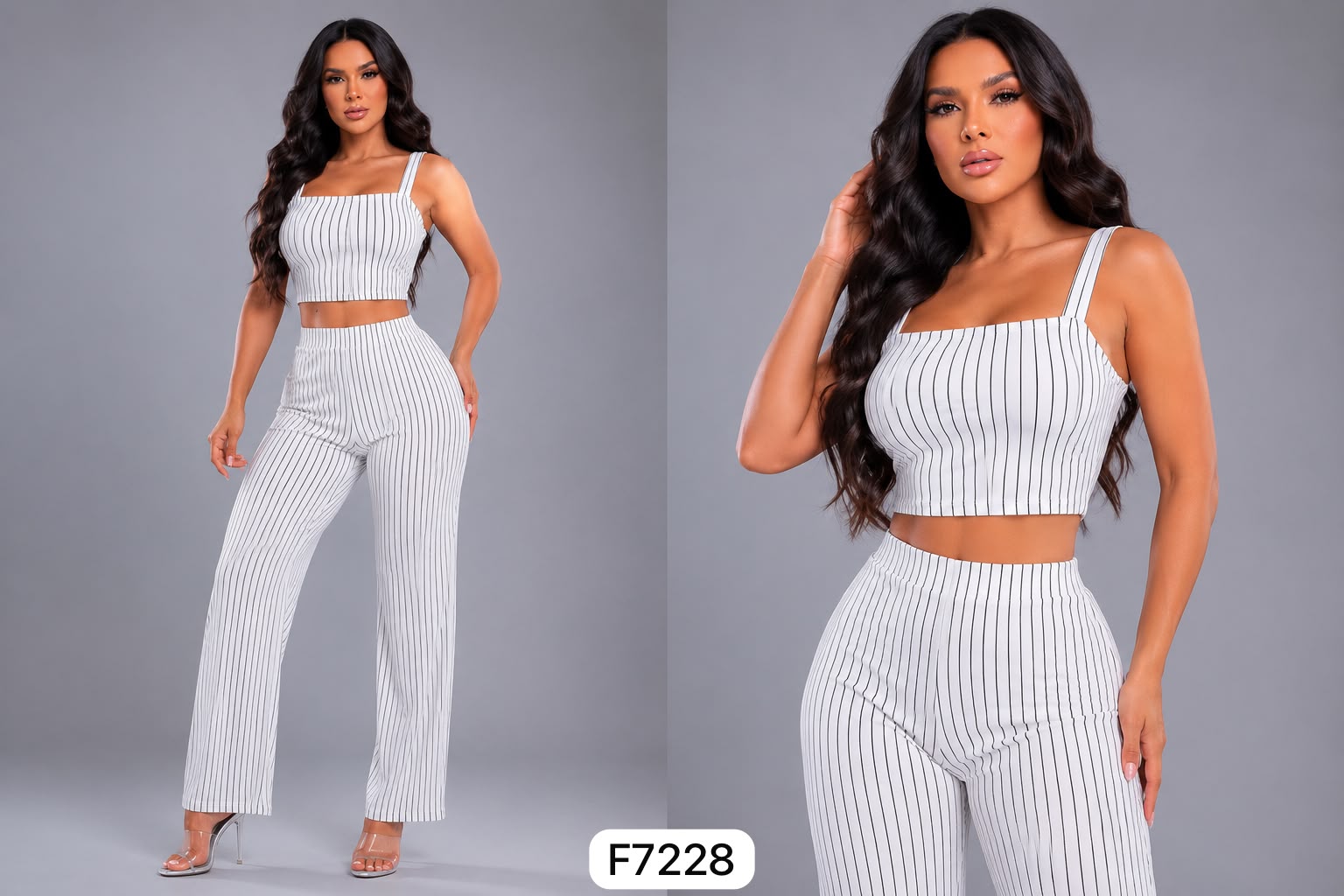 CÓDIGO F7228 💋 *CONJUNTO RAYADO* TALLAS UNITALLA 28-36 ⭐️🤩