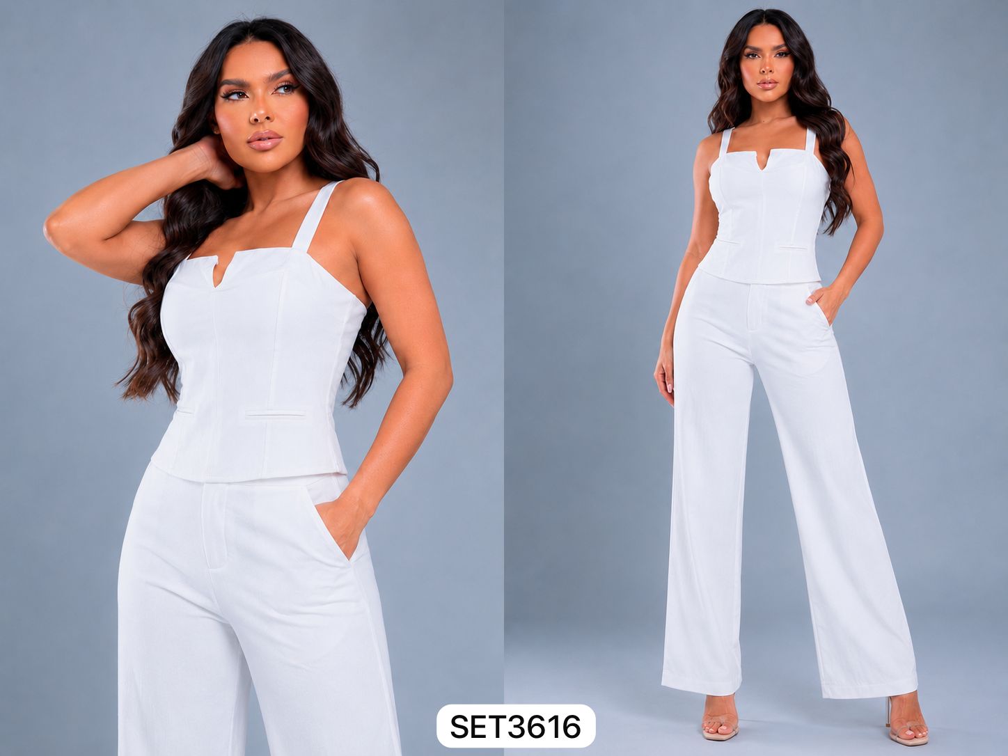 CÓDIGO SET3616 💋 *CONJUNTO OLD MONEY* TALLAS S/M M/L ⭐️